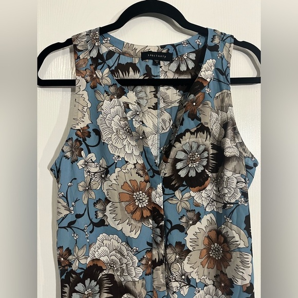 Sanctuary Blue and Brown Floral Blouse - Picture 3 of 9